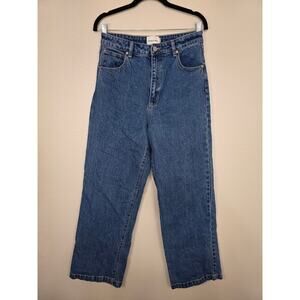 Abrand Jeans Organic Cotton High-Waisted Wide Leg Jeans Size 30